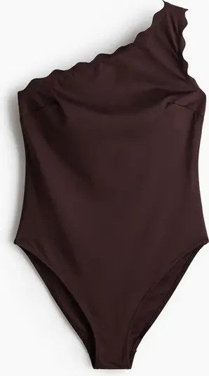 H&M One-shoulder Padded-cup Swimsuit | Nordstrom | Nordstrom