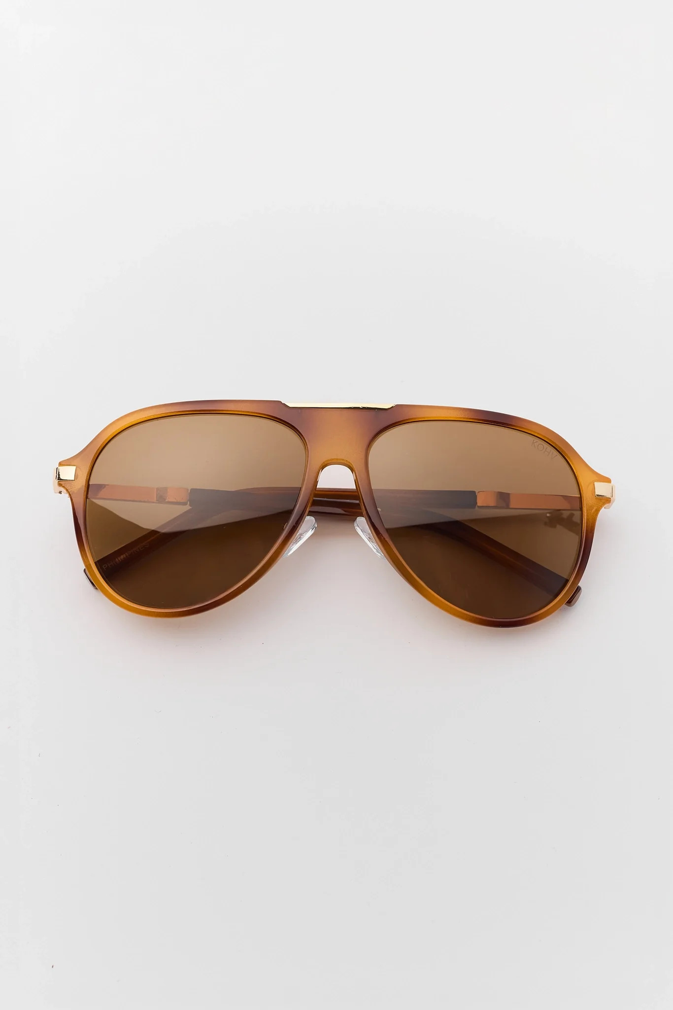 Tortoise Polarized Aviator Sunglasses | Avara