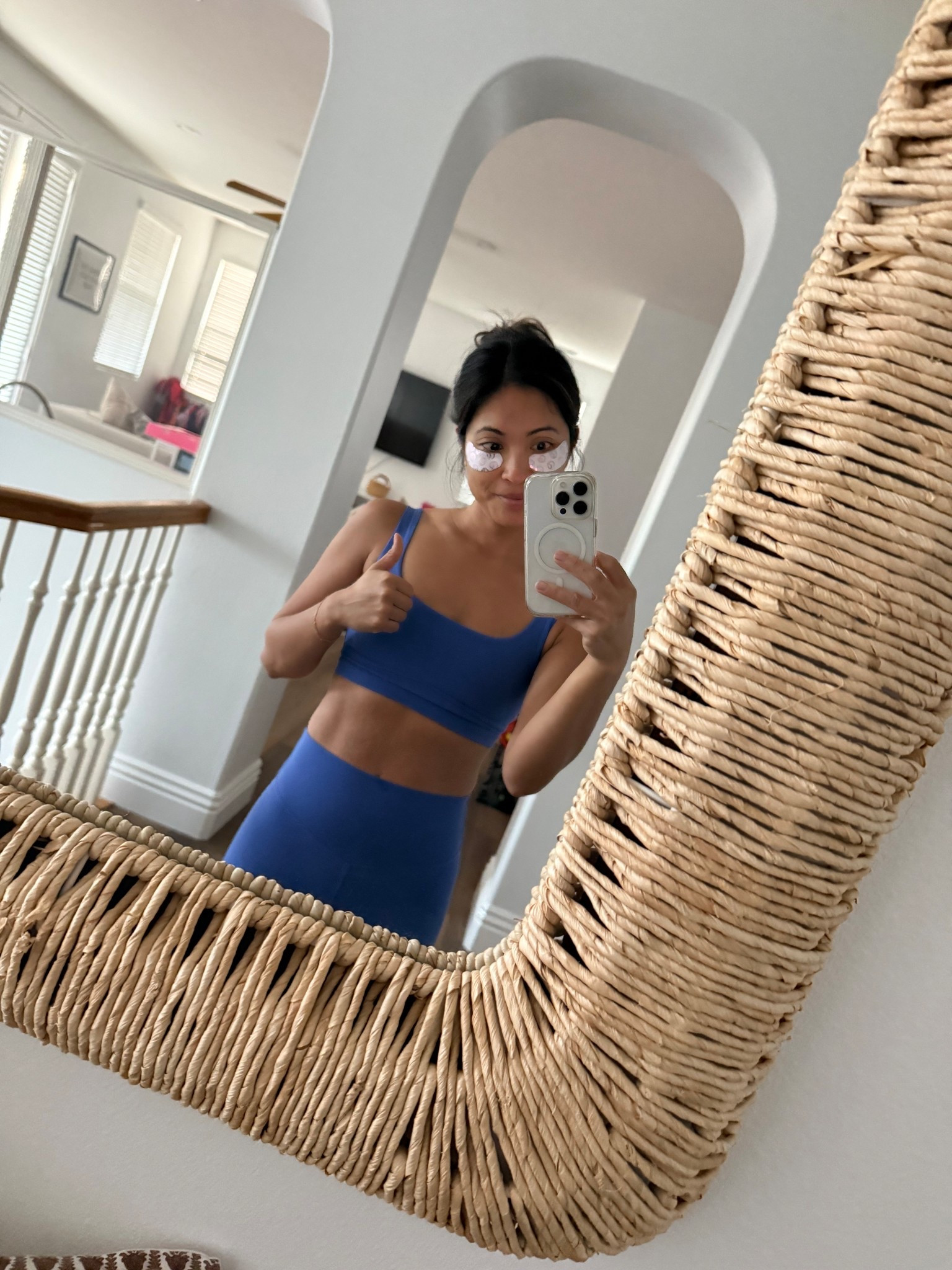 Morning routine! Workout and eye masks 

#LTKfitnessgoals #LTKmorningroutine #LTKgrwm