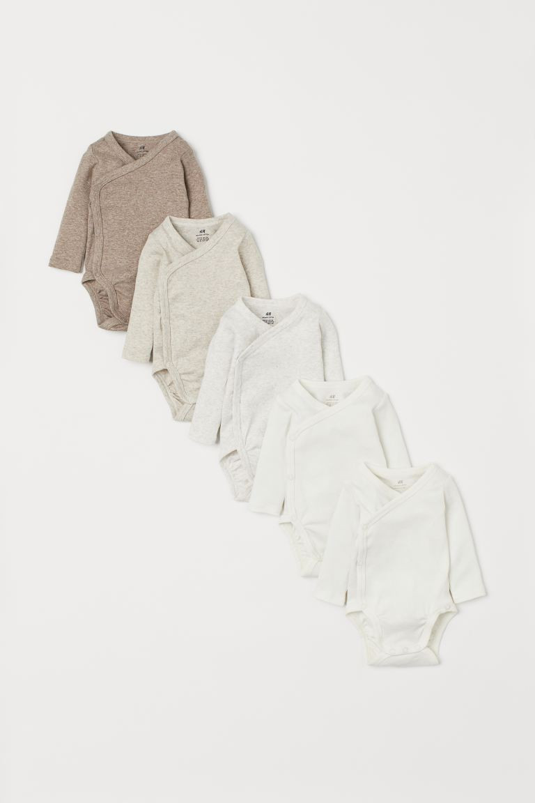 5-pack Wrapover Bodysuits | H&M (US + CA)