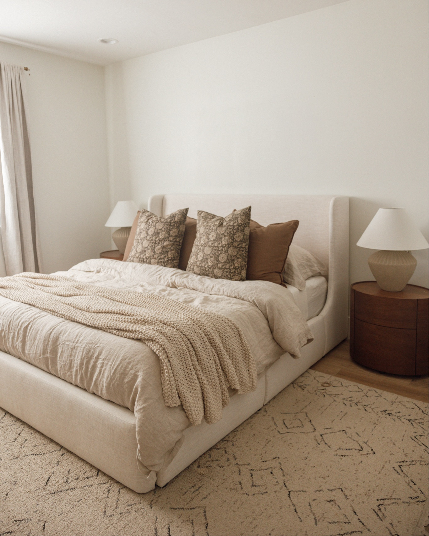 Primary bedroom refresh. New bedframe and bedding that I’m obsessed with!