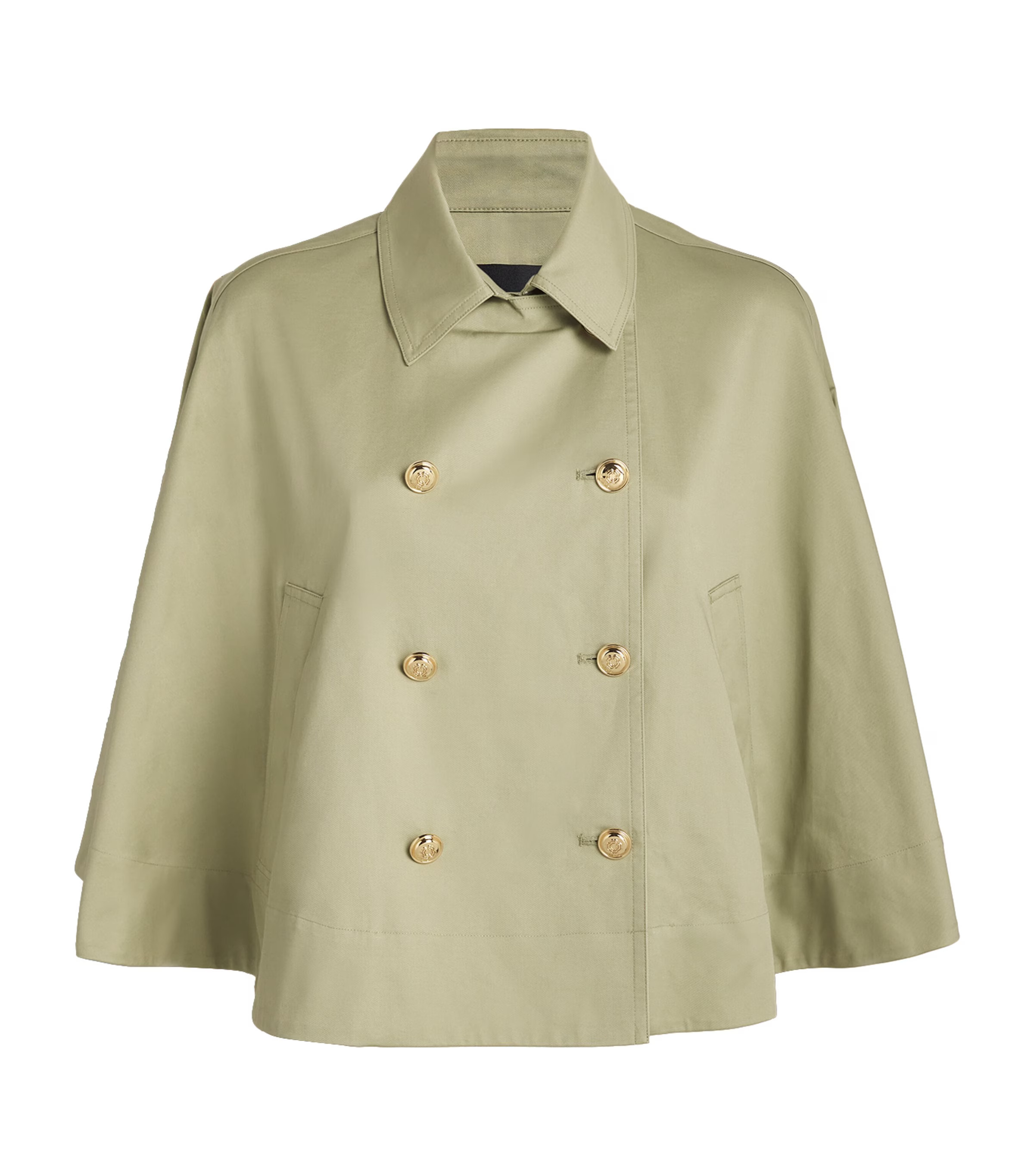 Maje Cotton Cropped Trench Coat | Harrods