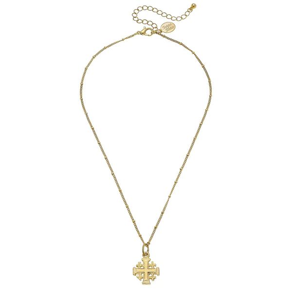 Dainty Jerusalem Cross Necklace | Susan Shaw
