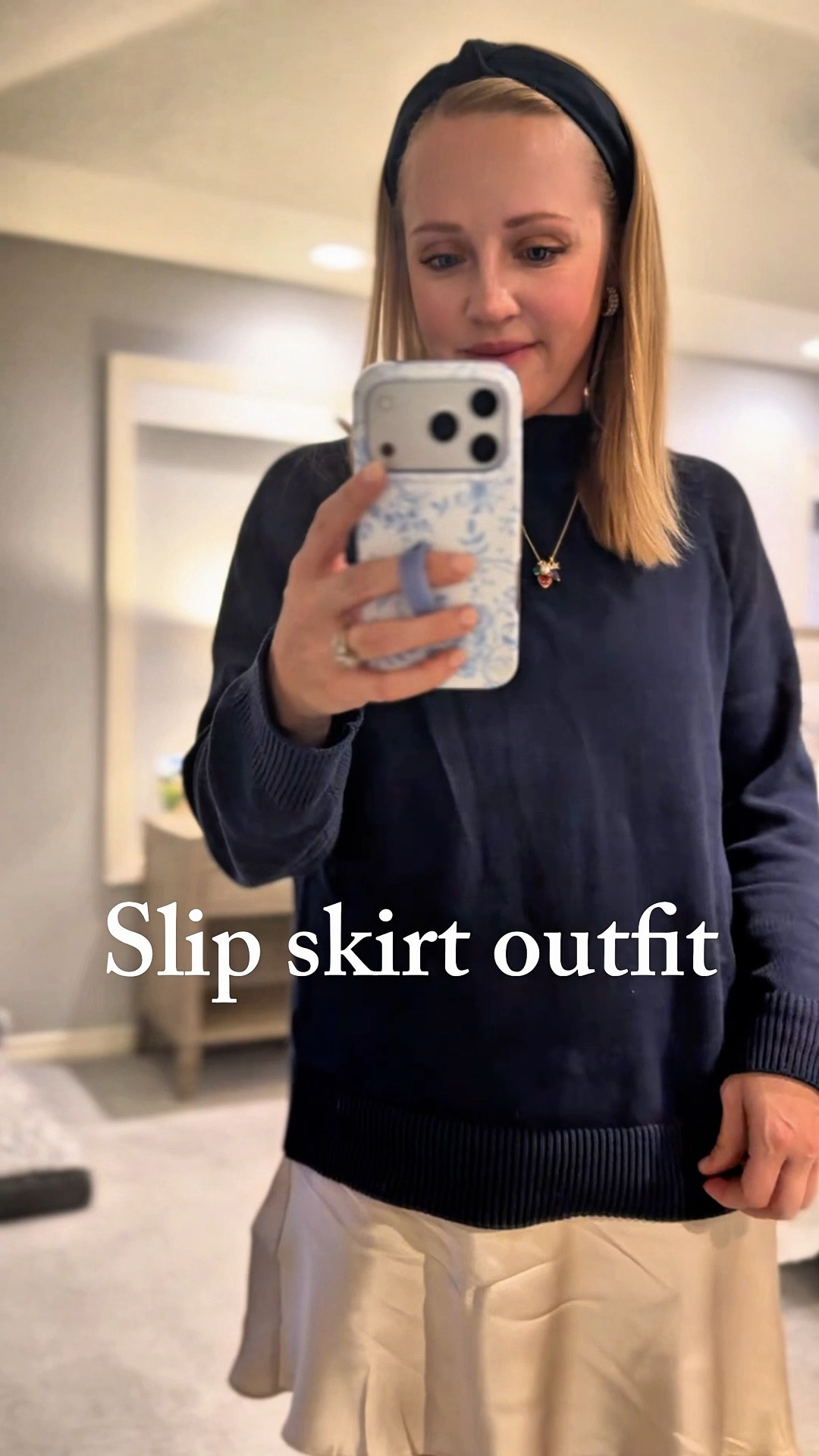 Wearing champagne in this mini silk skirt! It’s so versatile and I’m loving it paired a cozy winter sweater. Wearing my true size small in both!

Quince, winter outfit, slip skirt, silk skirt, petite 

#LTKFindsUnder100 #LTKootd #LTKPetite