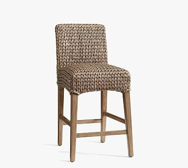 Open Box: Seagrass Counter Stool (27") - Gray Wash | Pottery Barn (US)
