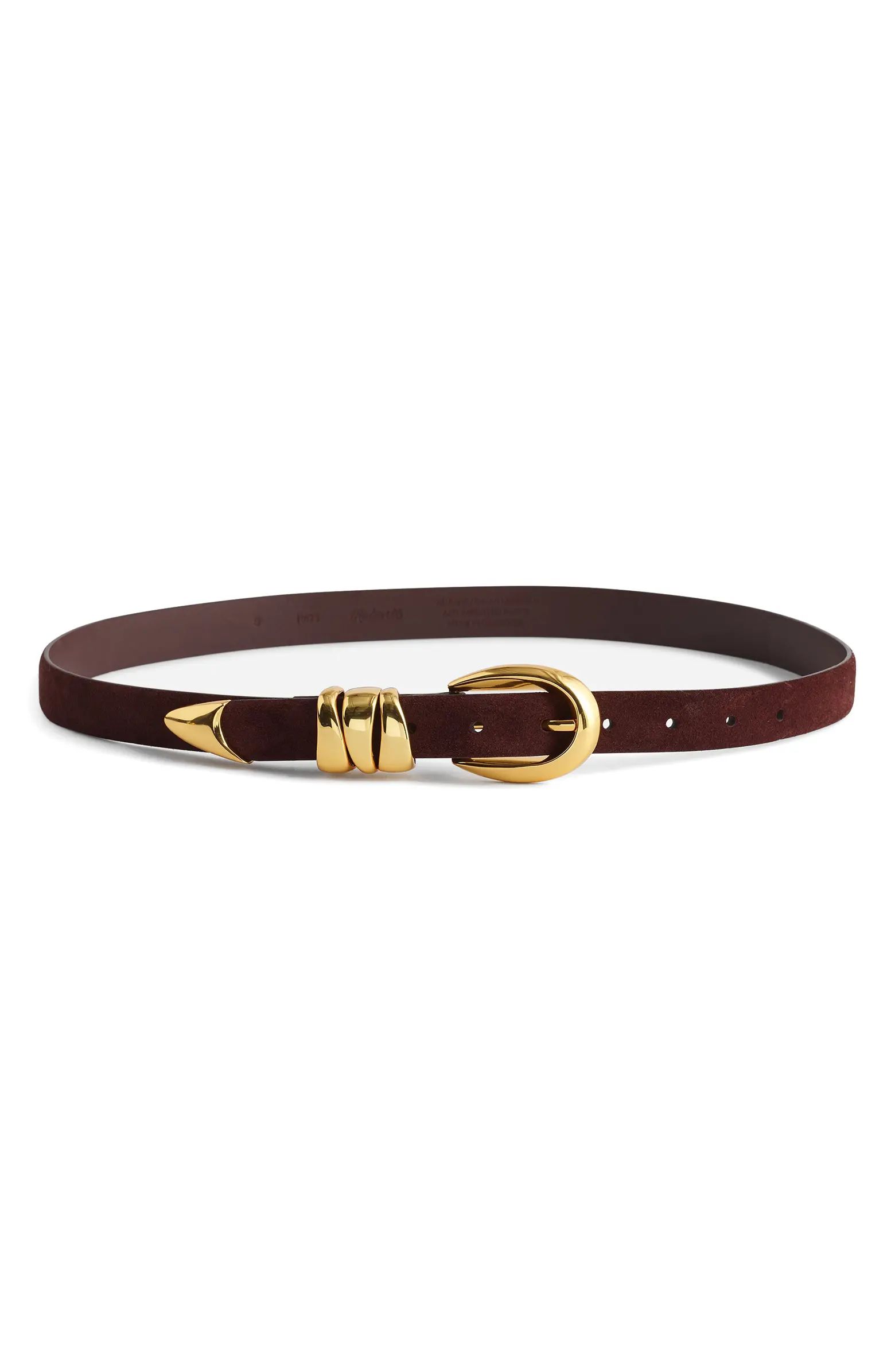 Madewell Triple Keeper Suede Belt | Nordstrom | Nordstrom