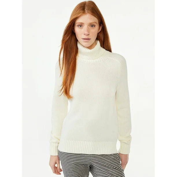 Free Assembly Women's Turtleneck Sweater, Midweight - Walmart.com | Walmart (US)