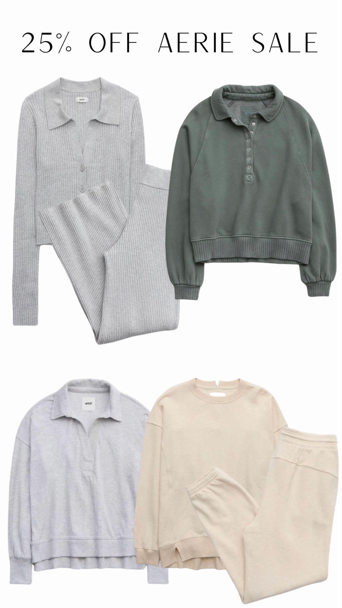 Aerie sale, matching sets, cozy set, sweatshirt, matching sweat suit, track suit, fall wardrobe, fall fashion, fall fashion 2023 

#LTKsalealert #LTKfindsunder50 #LTKSale