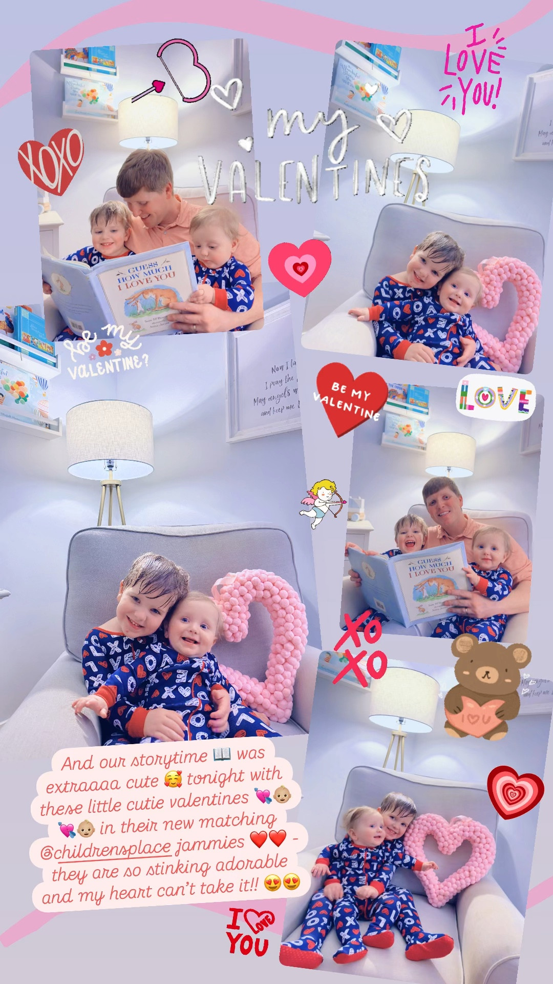 And our storytime 📖 was extraaaa cute 🥰 tonight with these little cutie valentines 💘👶🏼💘👶🏼 in their new matching @childrensplace jammies ❤️❤️ - they are so stinking adorable and my heart can’t take it!! 😍😍

#LTKFamily #LTKSeasonal #LTKBaby