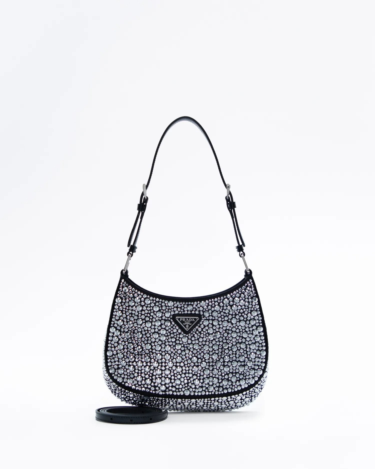 Satin and Crystal Cleo Bag | Vivrelle