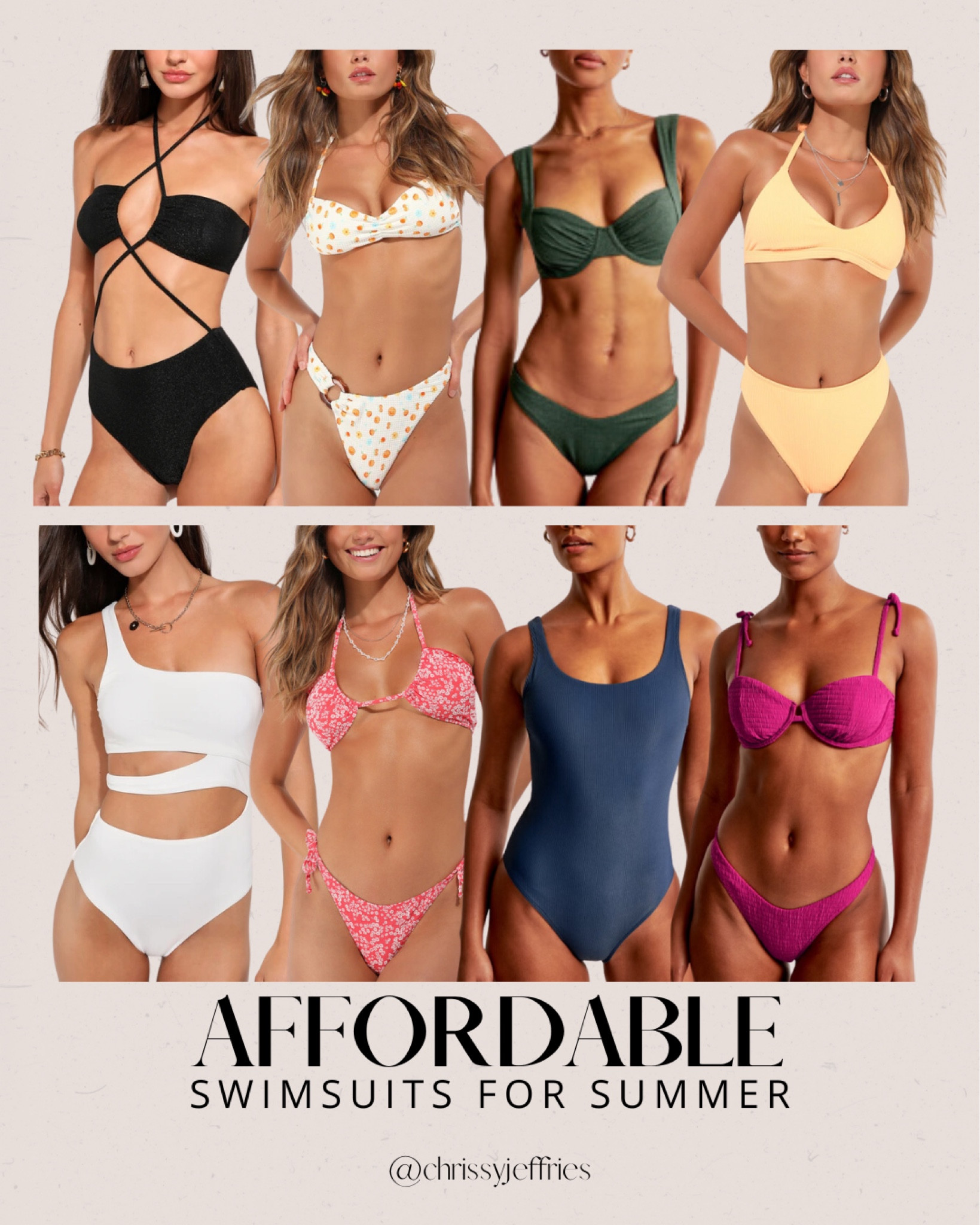 Dive into summer with these stylish and affordable swimsuits! From trendy bikinis to chic one-pieces, there’s something for everyone in this collection. Perfect for hitting the beach or lounging by the pool, these swimsuits offer great value without compromising on style. Shop now and get ready to make a splash this summer! 

#AffordableFashion #SummerSwimwear #BeachReady #BudgetFriendly #SwimStyle

#LTKtravel #LTKswimwear #LTKsummer