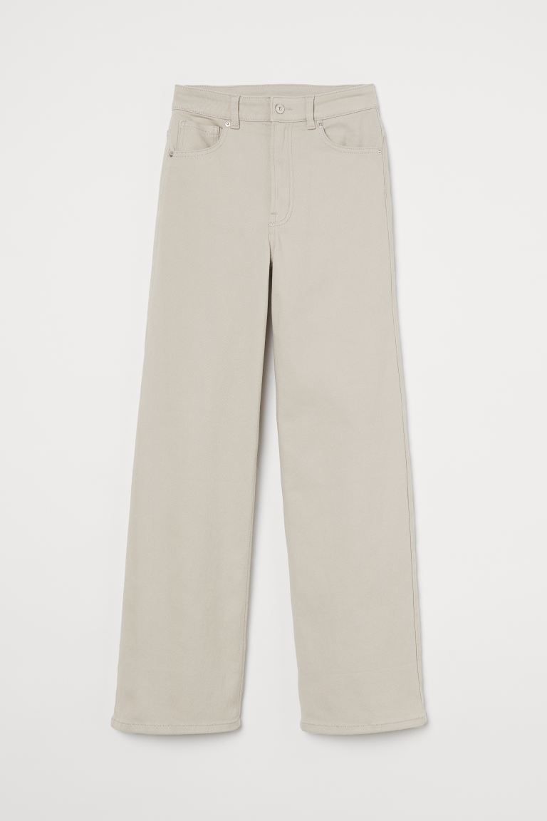 Wide-leg Twill Pants | H&M (US + CA)