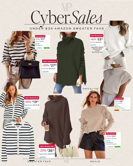 Amazon cyber sales on sweater favorites 

#LTKstyletip #LTKfindsunder50 #LTKCyberWeek
