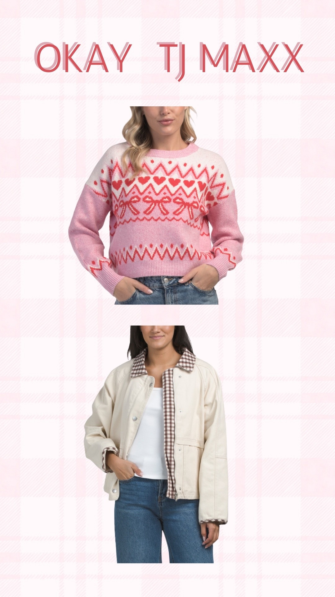Tj Maxx ads got me! Look at this valentines sweater! 

#LTKSeasonal