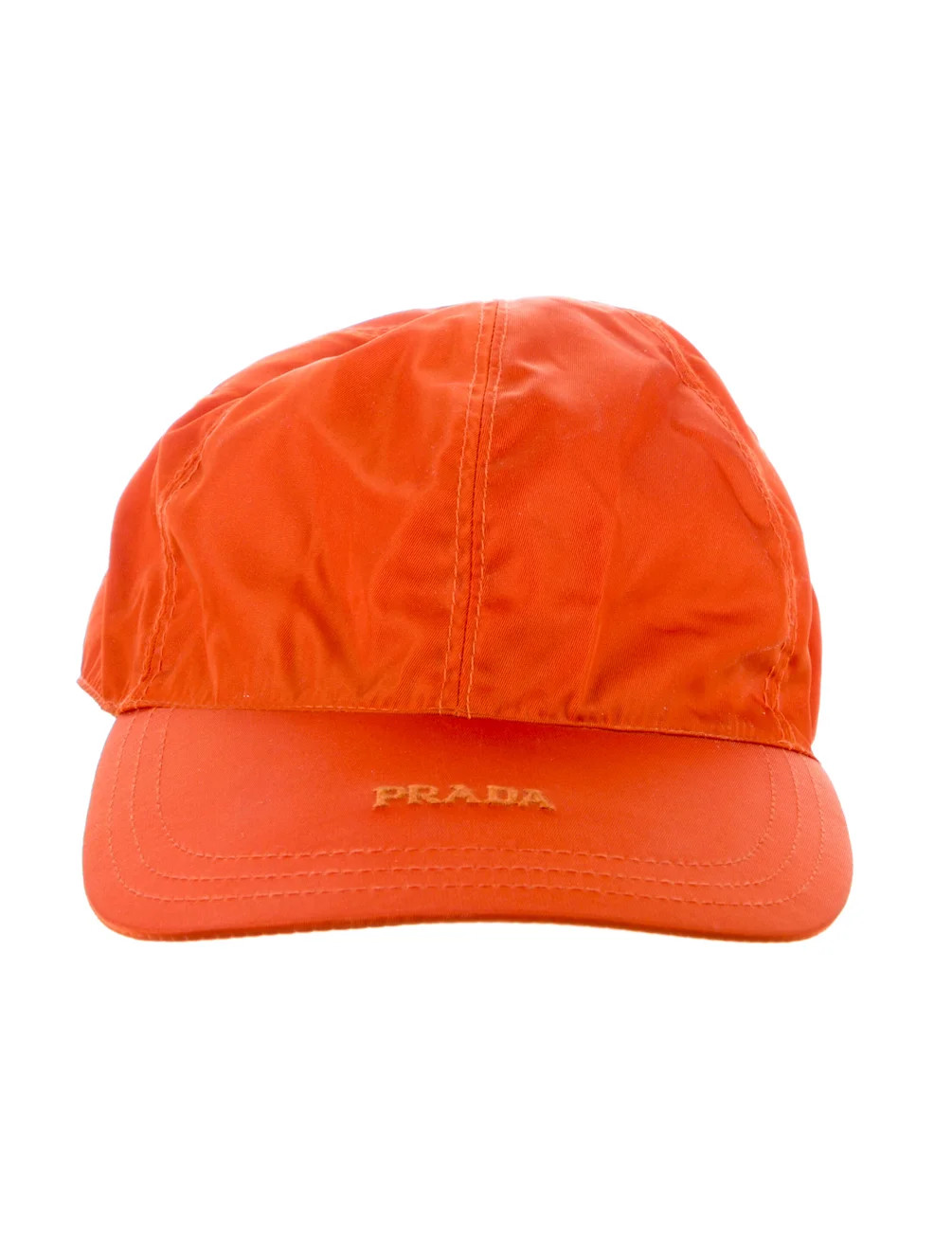 Prada Baseball Cap With Embroidered Logo - Orange Hats, Accessories - PRA1163245 | The RealReal | The RealReal