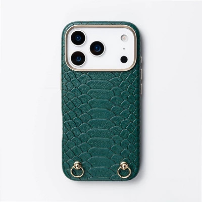 Hello Lux iPhone 17 Pro Phone Case - Green Croc Wrapped | Target