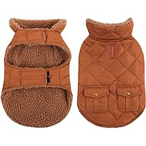 Queenmore Cold Weather Dog Coat, Winter Quilting Dog Jacket Ultra Warm Thick Plush Lining with St... | Amazon (US)