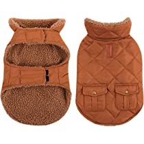 Queenmore Cold Weather Dog Coat, Winter Quilting Dog Jacket Ultra Warm Thick Plush Lining with St... | Amazon (US)
