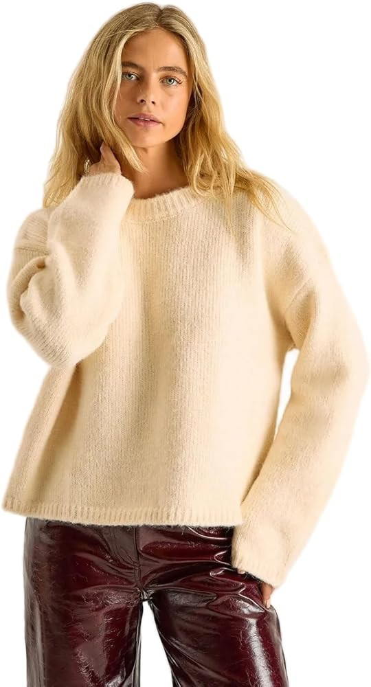Nasty Gal Oversized Crew Neck Sweater | Amazon (US)