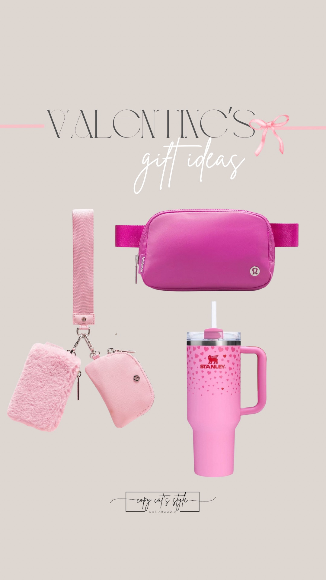 Valentine gift ideas. Valentine Stanley, lululemon dual pouch wristlet, belt bag 

#LTKFindsUnder50 #LTKSeasonal #LTKActive