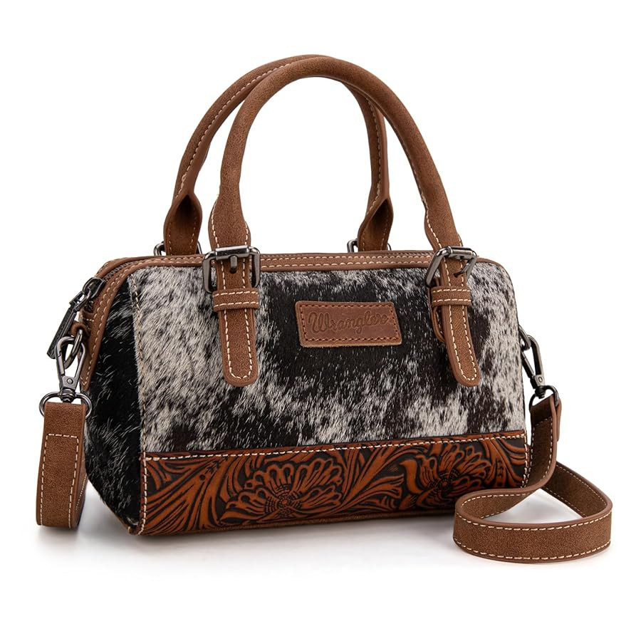 Wrangler Cowhide Crossbody Bags for Women Western Designer Top-handle Handbags | Amazon (US)