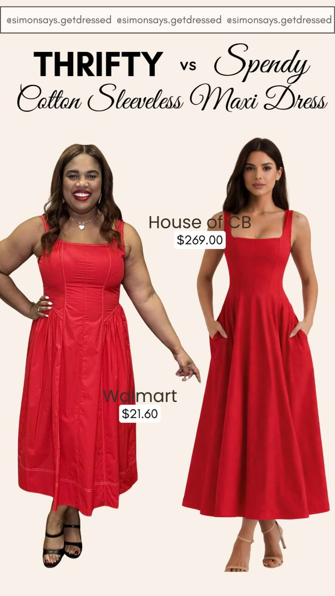 Thrifty or spendy… which one are you choosing? 👀 The cotton sleeveless maxi dress is one of those pieces that works for everything — casual days, vacations, brunch, or layering into fall. 

Same effortless silhouette, two different price points. 

 #LTKootd #LTKBeauty