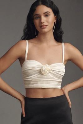 Pleated Rosette Bustier | Anthropologie (UK)