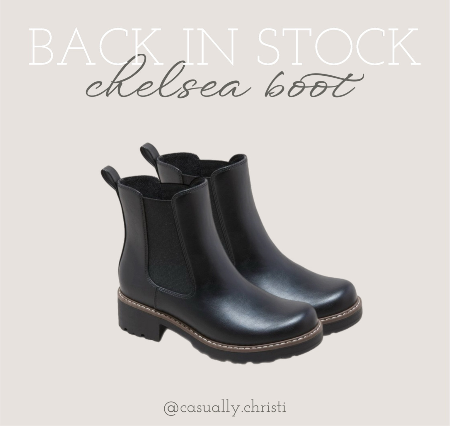 BACK IN STOCK!! 
Fit TTS

Chelsea Boots
Holiday Party Outfit
Winter Boots
Winter Coat

#LTKFindsUnder50 #LTKShoeCrush #LTKSeasonal