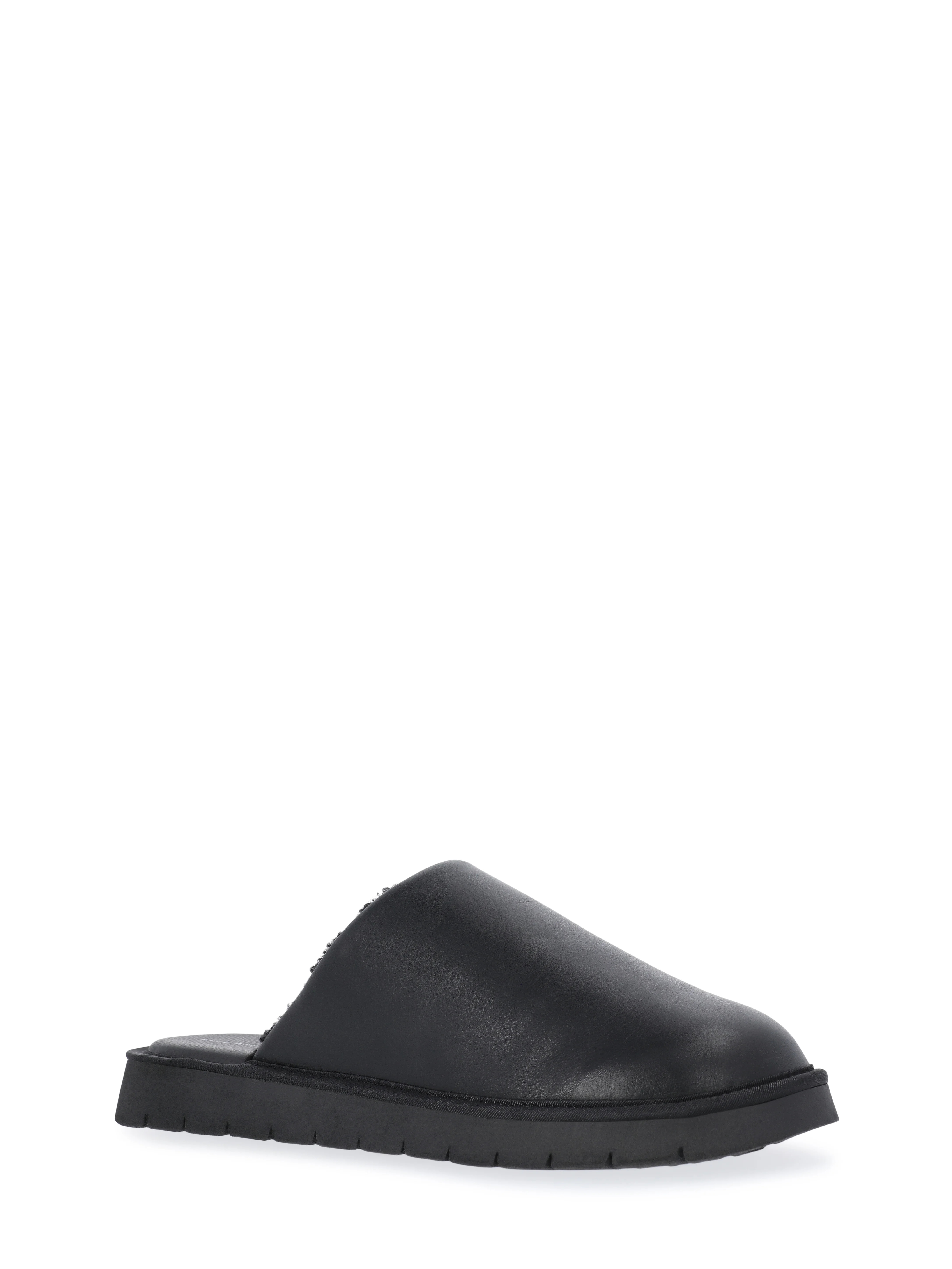 Free Assembly Women's Faux Leather Mules | Walmart (US)