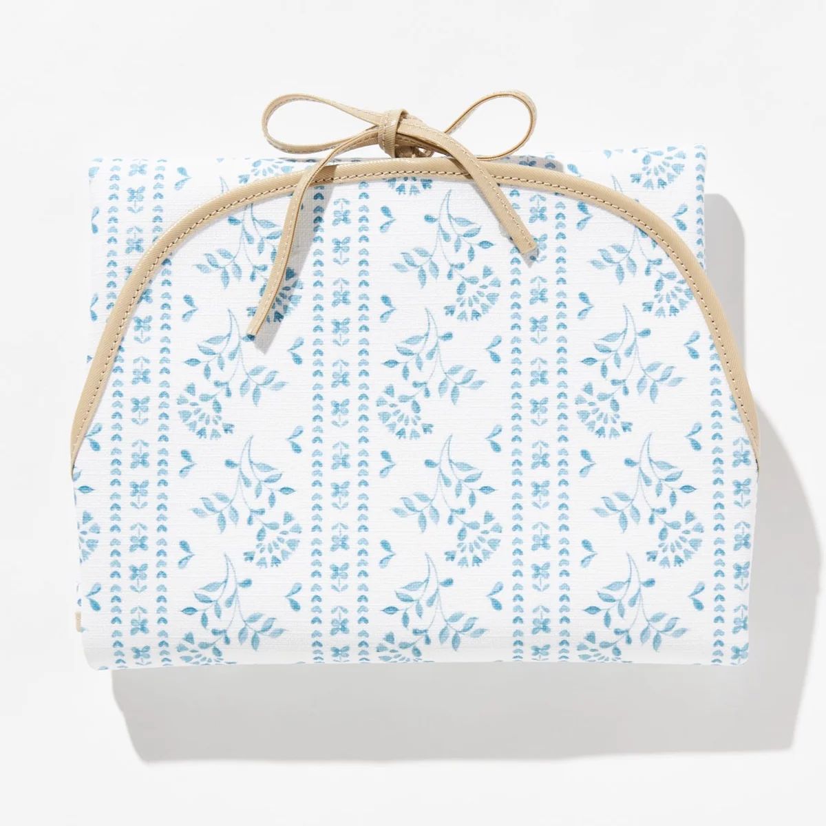 Changing Pad - Blue Floral Stripe | Dondolo