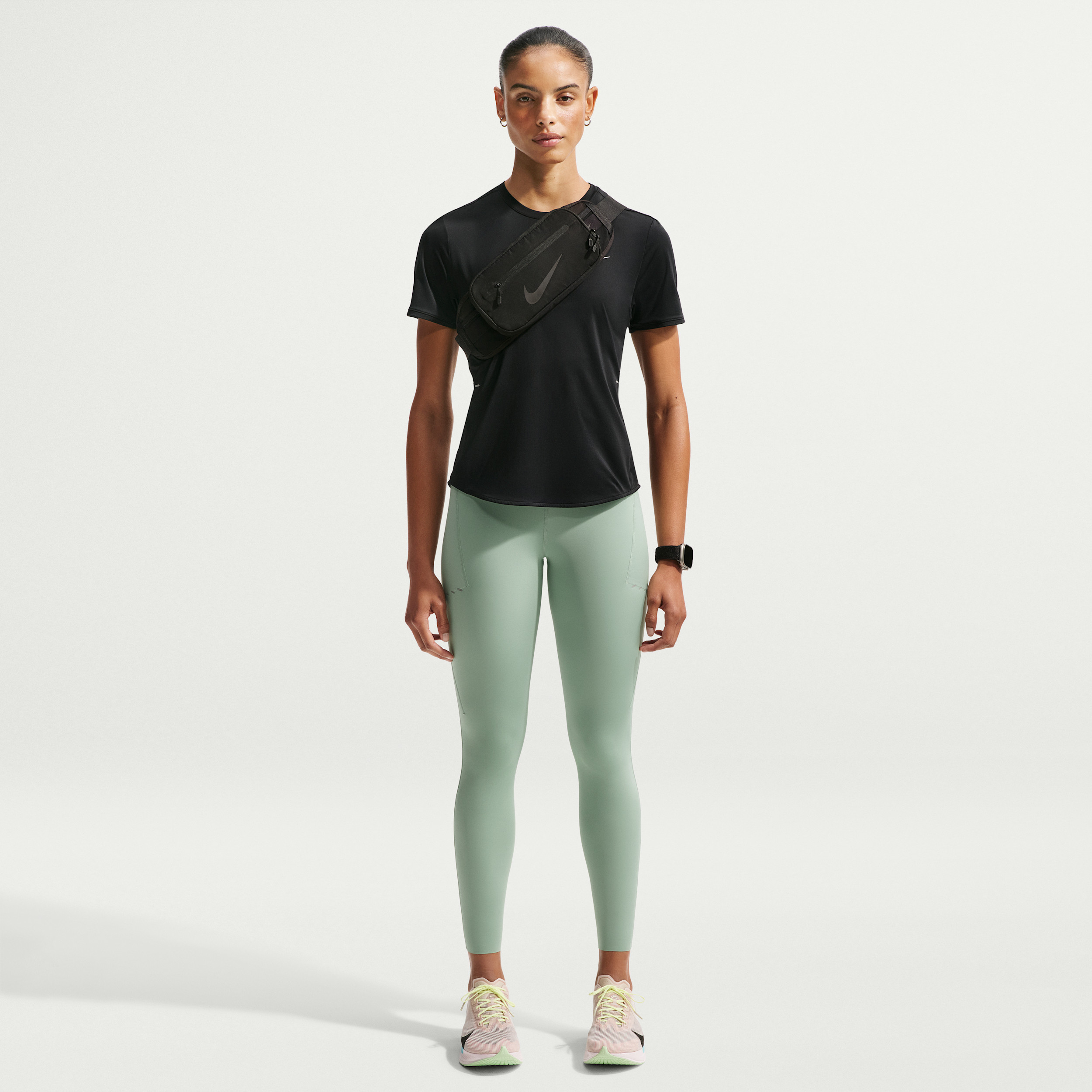 Nike Women's Swift High-Waisted 7/8 Running Leggings with Pockets in Green | HJ2252-007 | Nike (US)