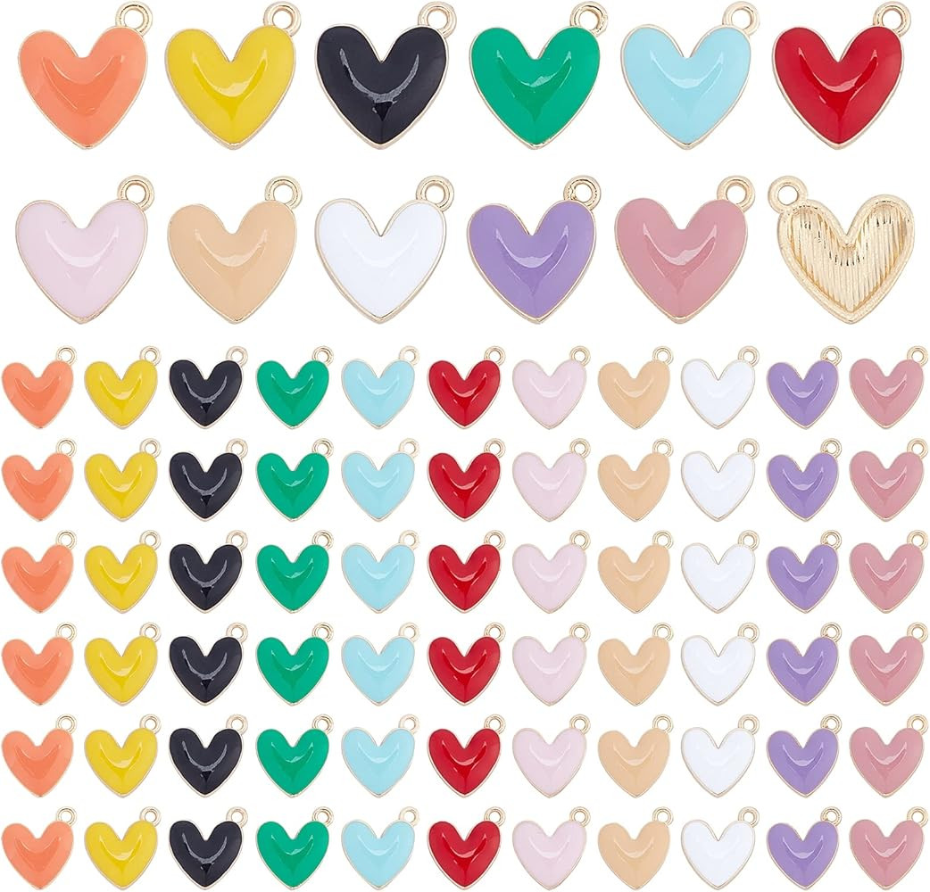 PH PandaHall Heart Pendart Charms | Amazon (US)