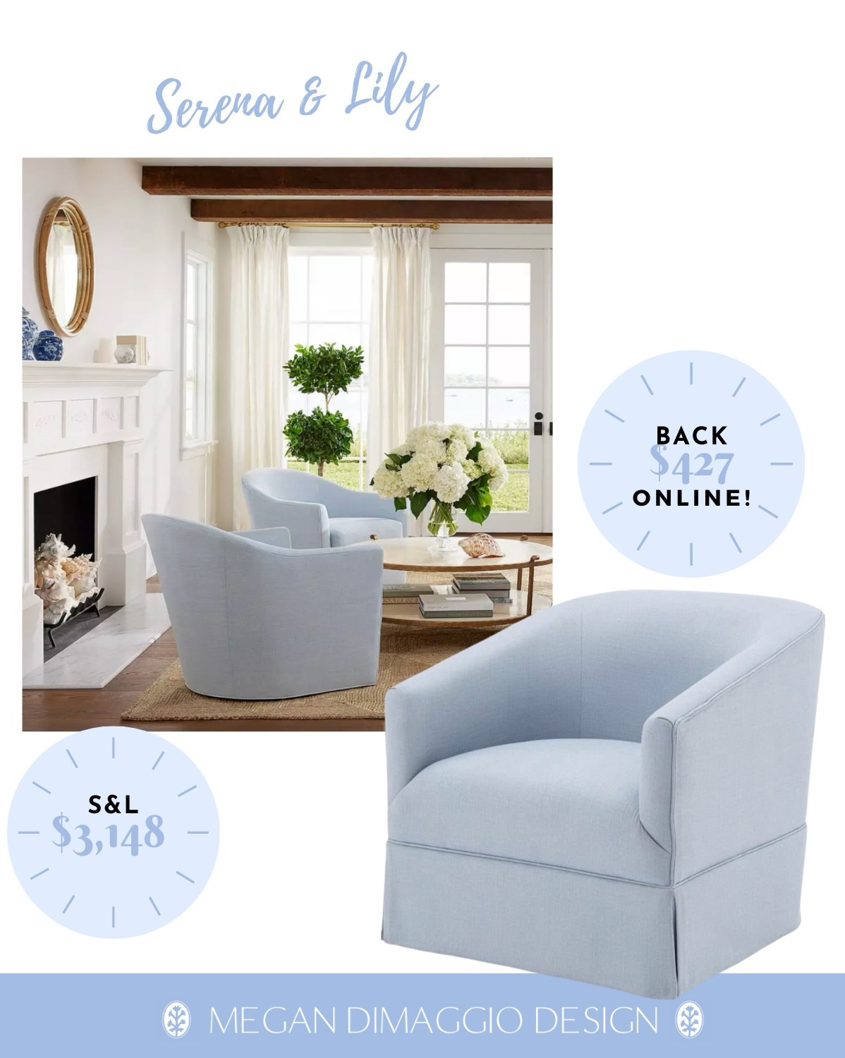 Swipe!! New Serena & Lily looks for less I just found!! Plus several restocks!

Including these best selling blue swivel chairs, nightstands/side tables/ navy/white Rivera bistro dining chair look for less is on sale now for only $138 vs. their $328!!! We have the real deal but this dupe looks exactly the same!! 🤯🙌🏻 And rattan scalloped wall sconce!!

#LTKHome #LTKSaleAlert