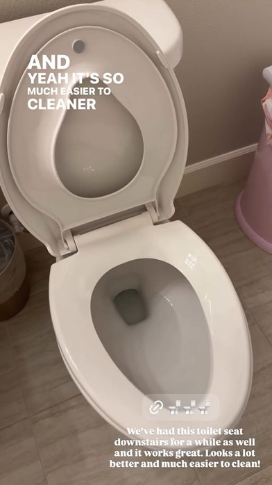 Elongated Toilet Seat with Toddler Seat Built in! We've had this toilet seat downstairs for a while as well and it works great. Looks a lot better and much easier to clean!

#LTKhome #LTKkids #LTKsummer