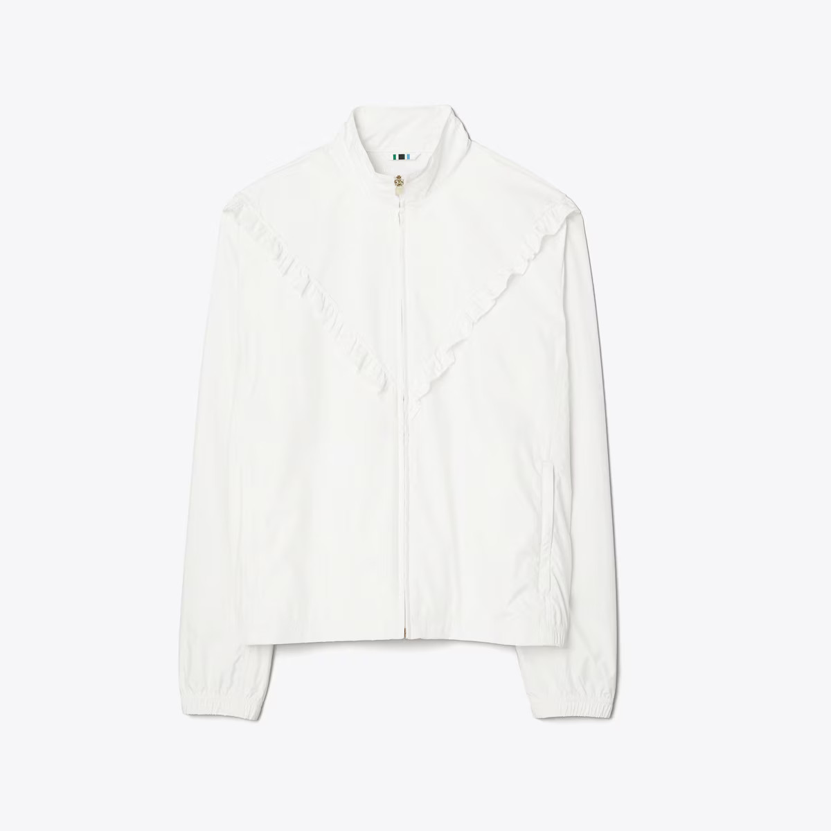 Ruffle Windbreaker: Women's Designer Jackets | Tory Sport | Tory Burch (US)