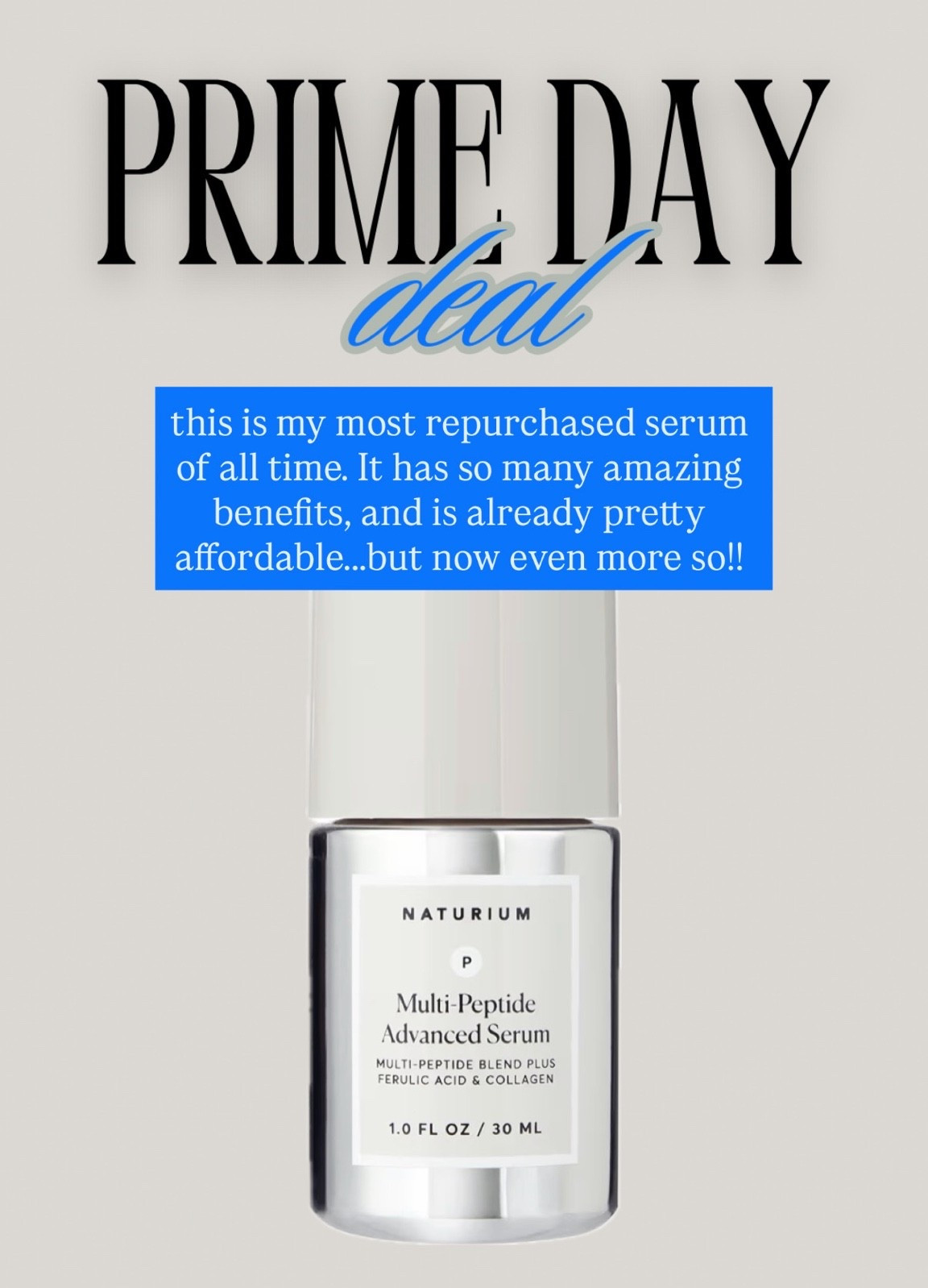 My favorite peptide serum of all time. It’s milky, hydrating, firming, and has so many great benefits.

#LTKSaleAlert #LTKBeauty #LTKselfcare