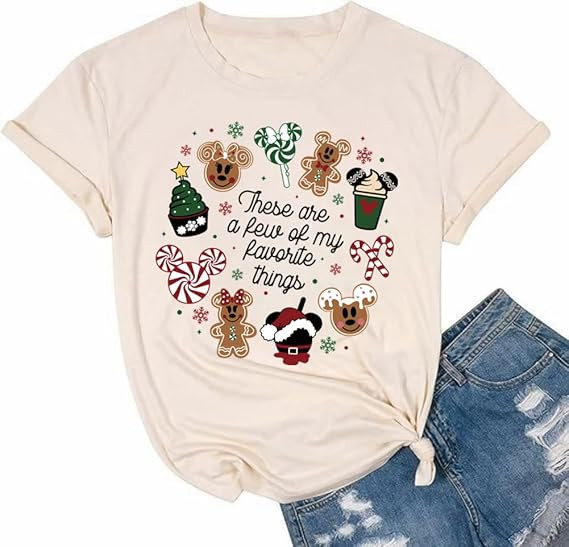 It's The Most Wonderful Time Christmas Shirts Women Santa Snowman Reindeer T-Shirts Xmas Graphic ... | Amazon (US)