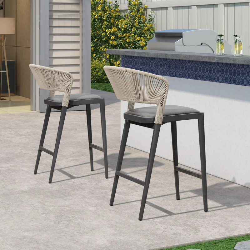 Patio Bar Stool with Cushion | Wayfair North America