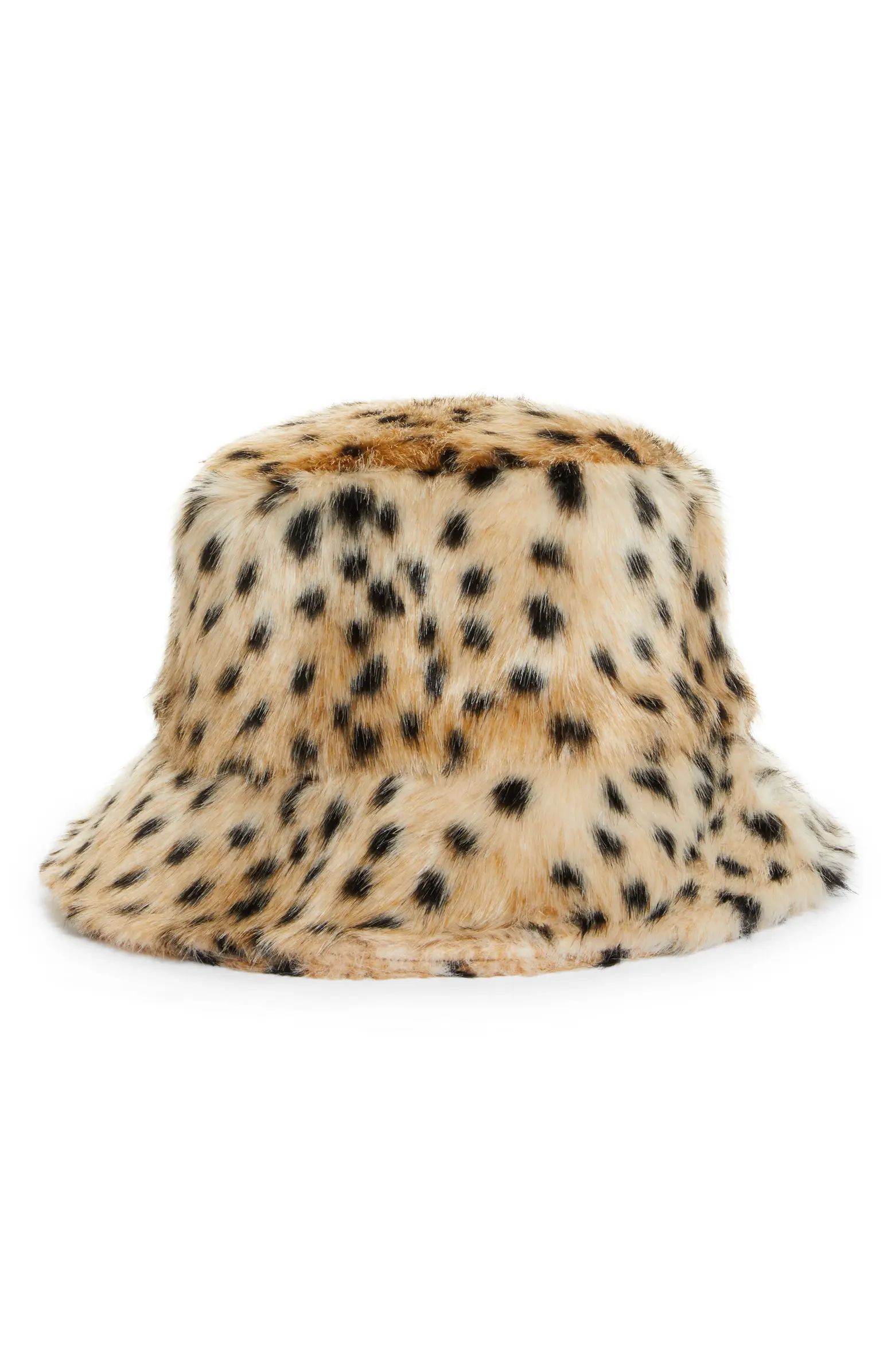 Stand Studio Wera Faux Fur Bucket Hat | Nordstrom | Nordstrom