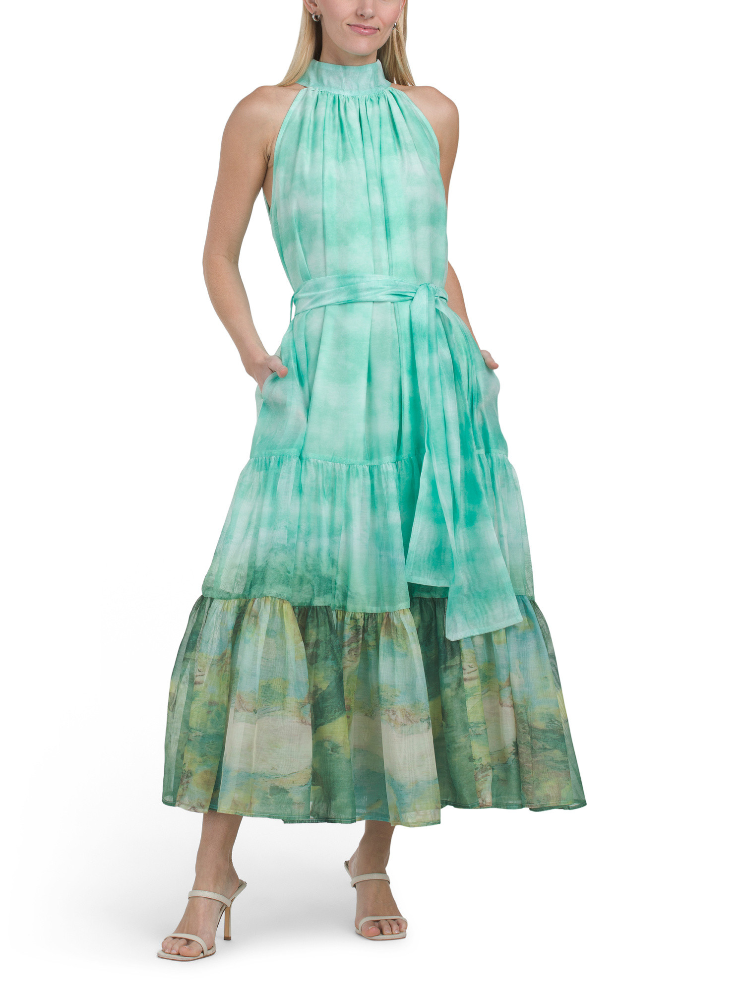 Sleeveless Tiered Dress | TJ Maxx