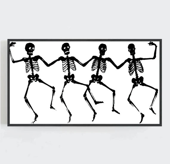 Samsung Frame TV Art Halloween Wall Art Black and White Art | Etsy | Etsy (US)