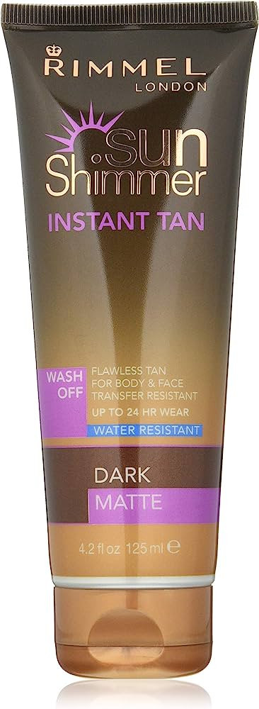 Sunshimmer Water Resistant Instant Tan Wash Off Matte - Dark | Amazon (UK)