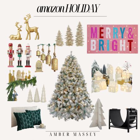 Amazon Holiday Home Decor | Christmas decor | holiday decorations | Christmas decorations | flocked Christmas tree 

#LTKhome #LTKSeasonal #LTKHoliday