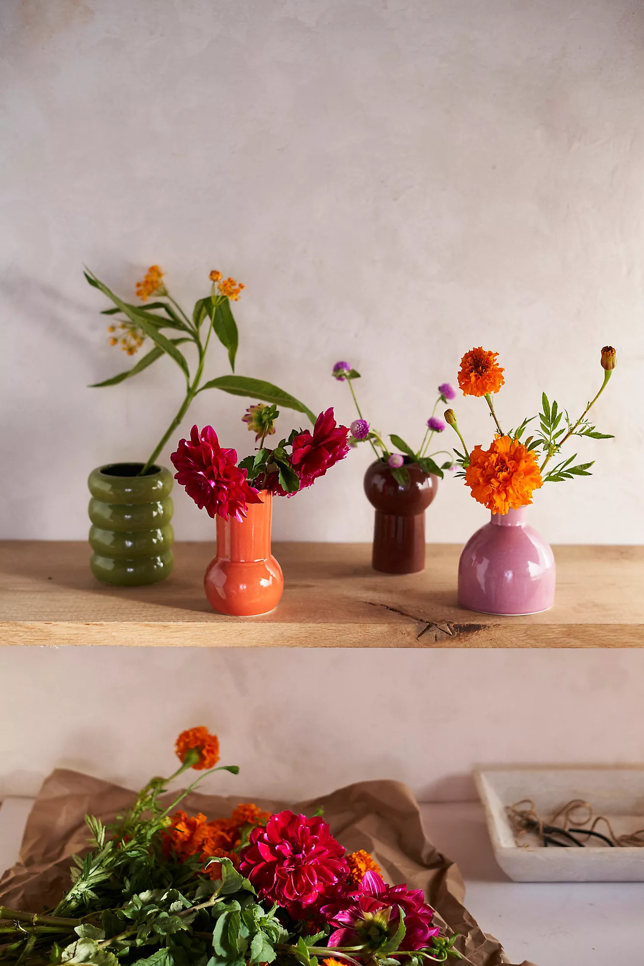 Modernist Porcelain Bud Vase | Anthropologie (US)