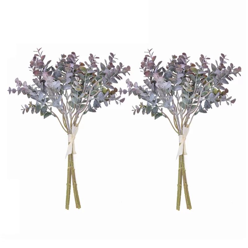 Artificial Eucalyptus Floral Arrangement (Set of 2) | Wayfair North America