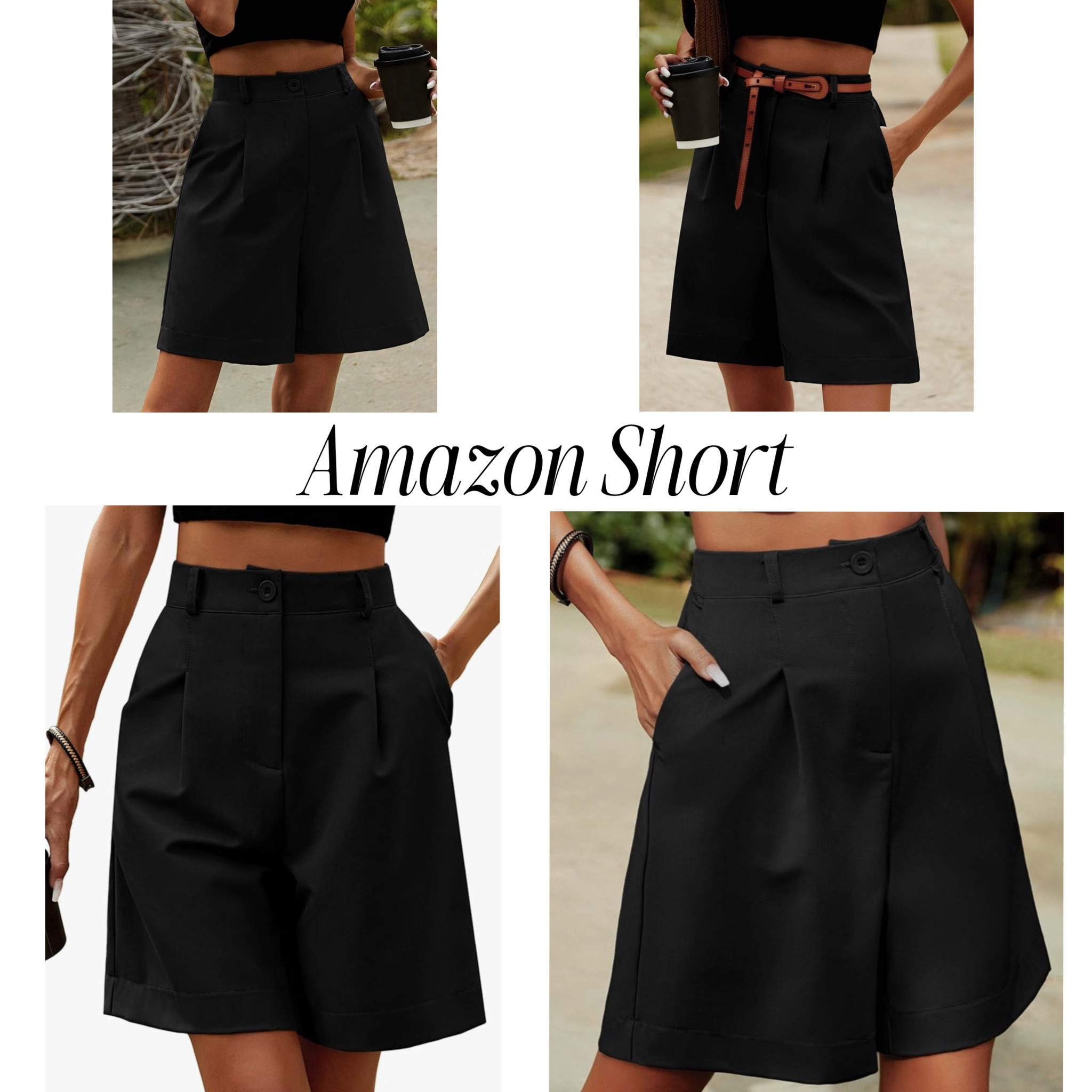 Cutest affordable black short from Amazon. They have so many color options that are so flattering. Love that you can dress them up to girl boss or keep them casual. The croc sandal with them is such a cute comfy option. 

#LTKShoeCrush #LTKSeasonal #LTKFindsUnder50