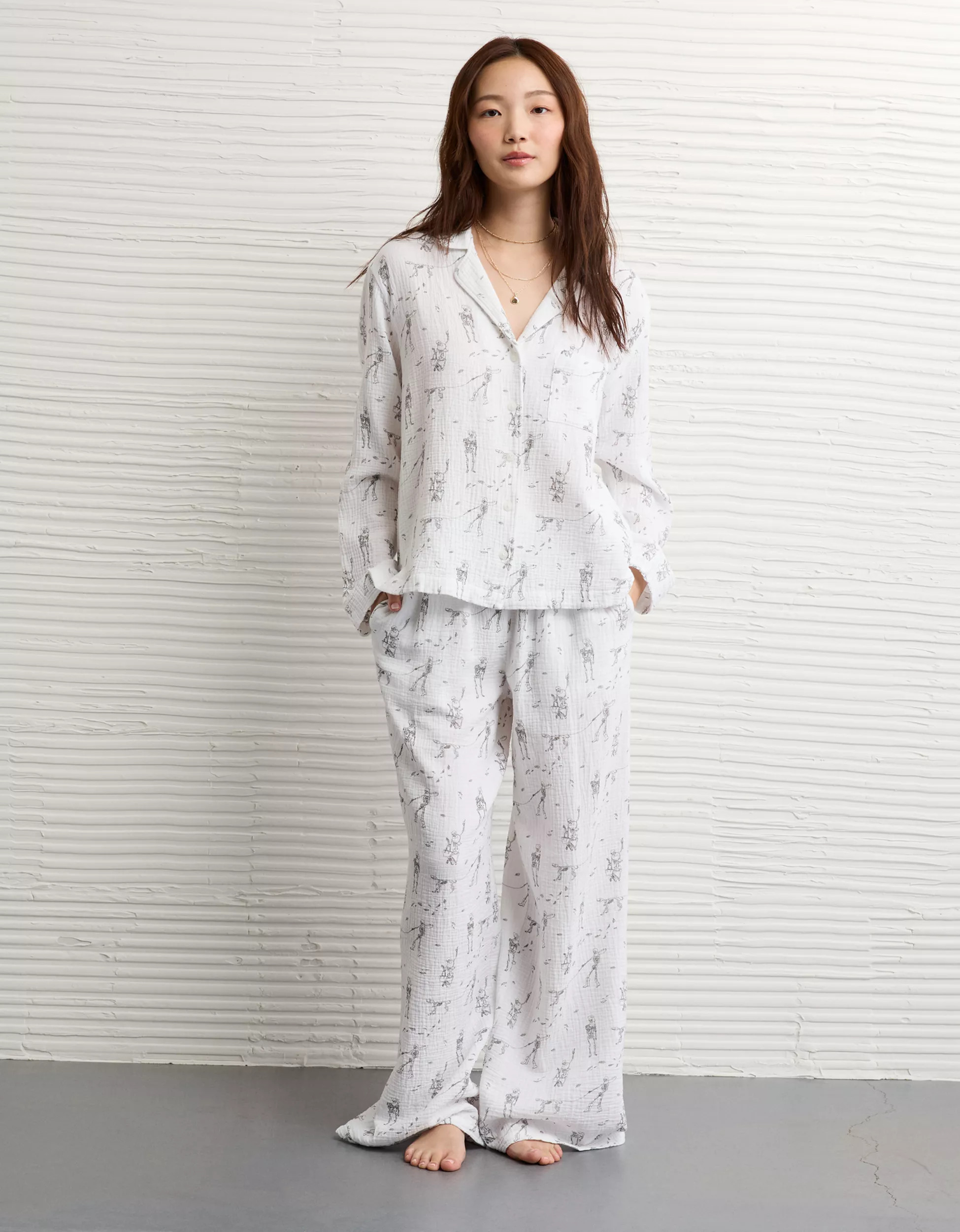 AE Halloween Cotton Gauze PJ Set | American Eagle Outfitters (US & CA)