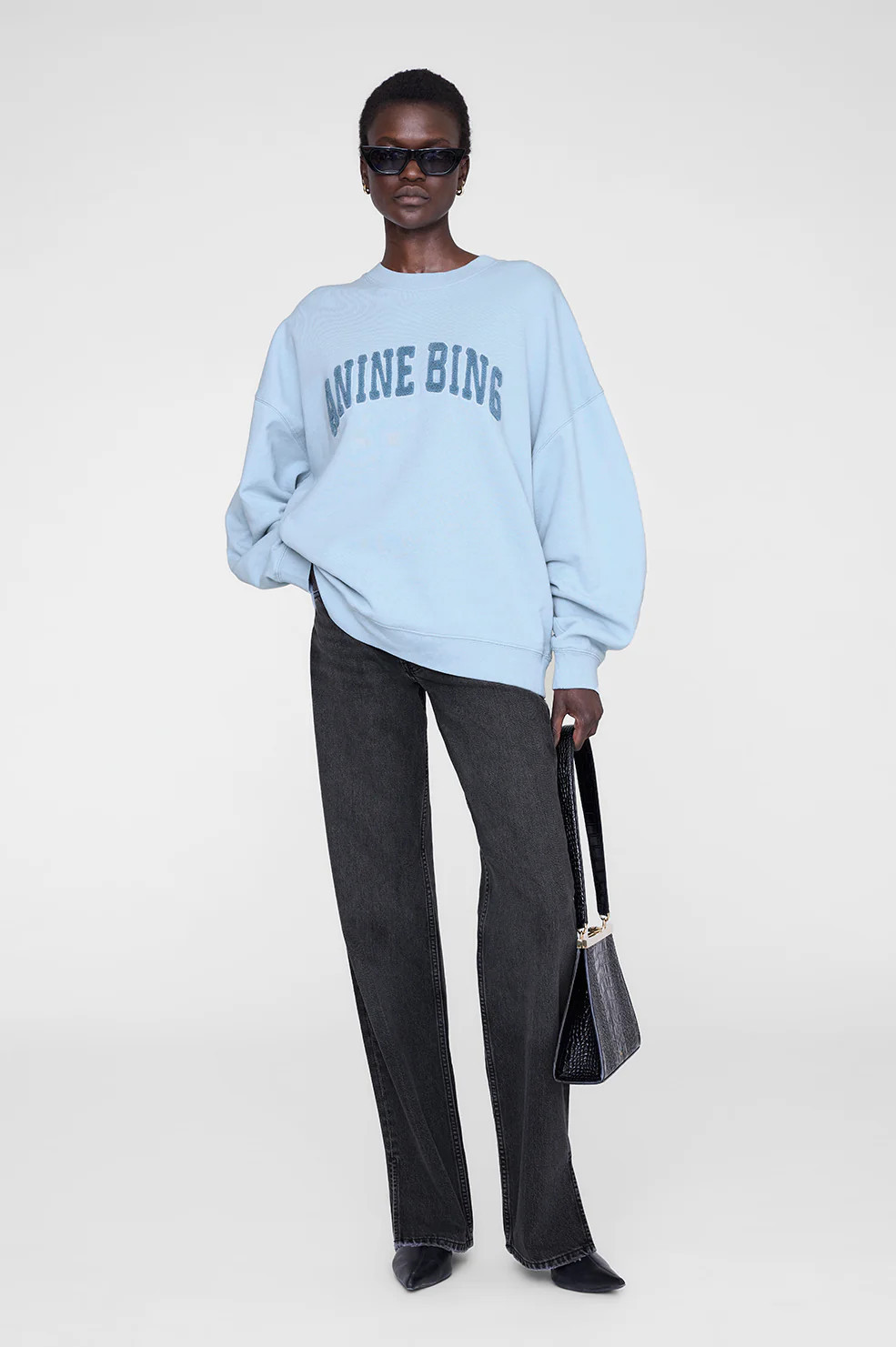 Miles Sweatshirt Anine Bing - Pale Blue | Anine Bing