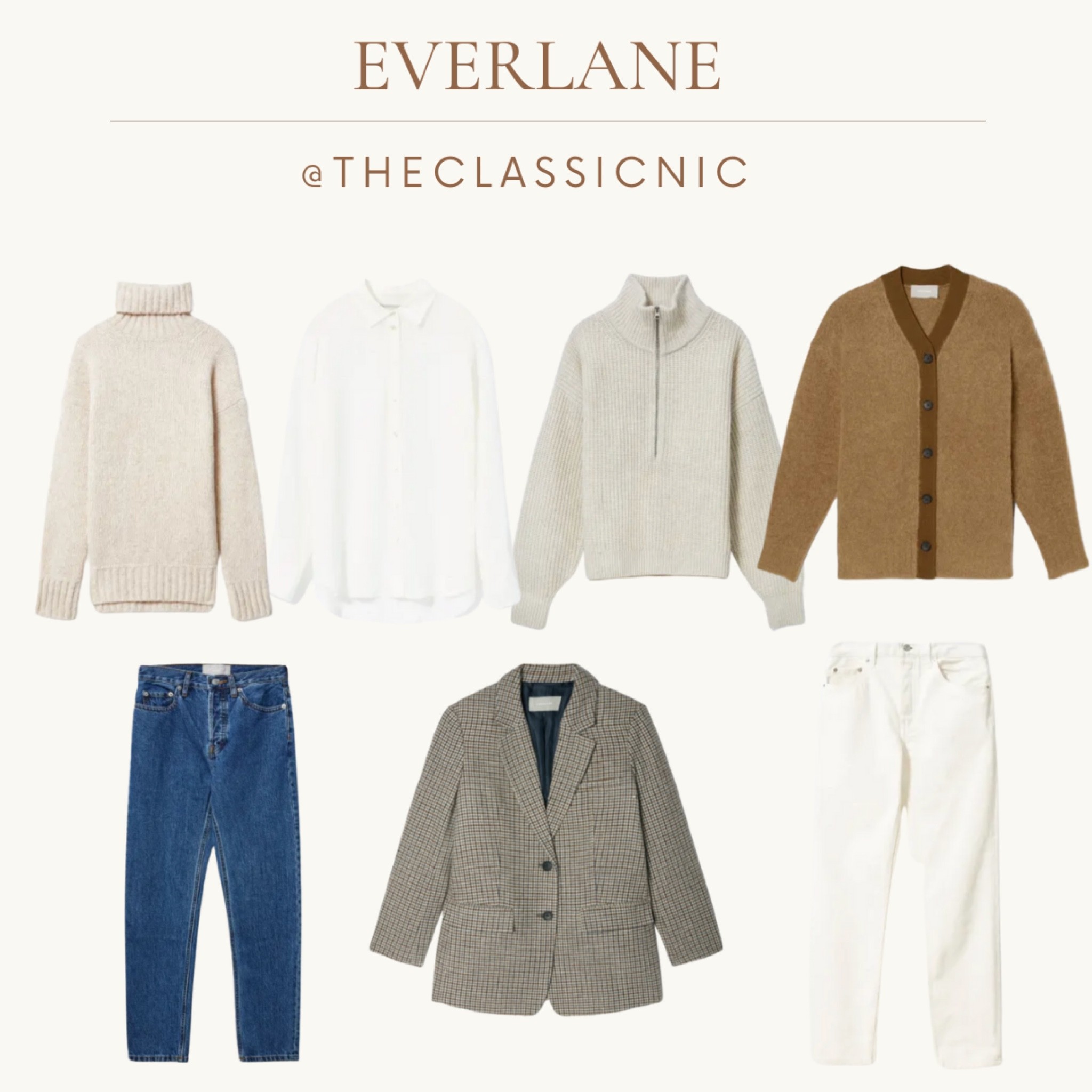 Everlane picks alpaca sweaters silk blouse straight jeans blazer 

Fall outfit capsule wardrobe 

#LTKSeasonal #LTKstyletip #LTKworkwear