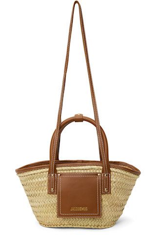 Beige & Brown Les Classiques 'The small Soli basket' Tote | SSENSE